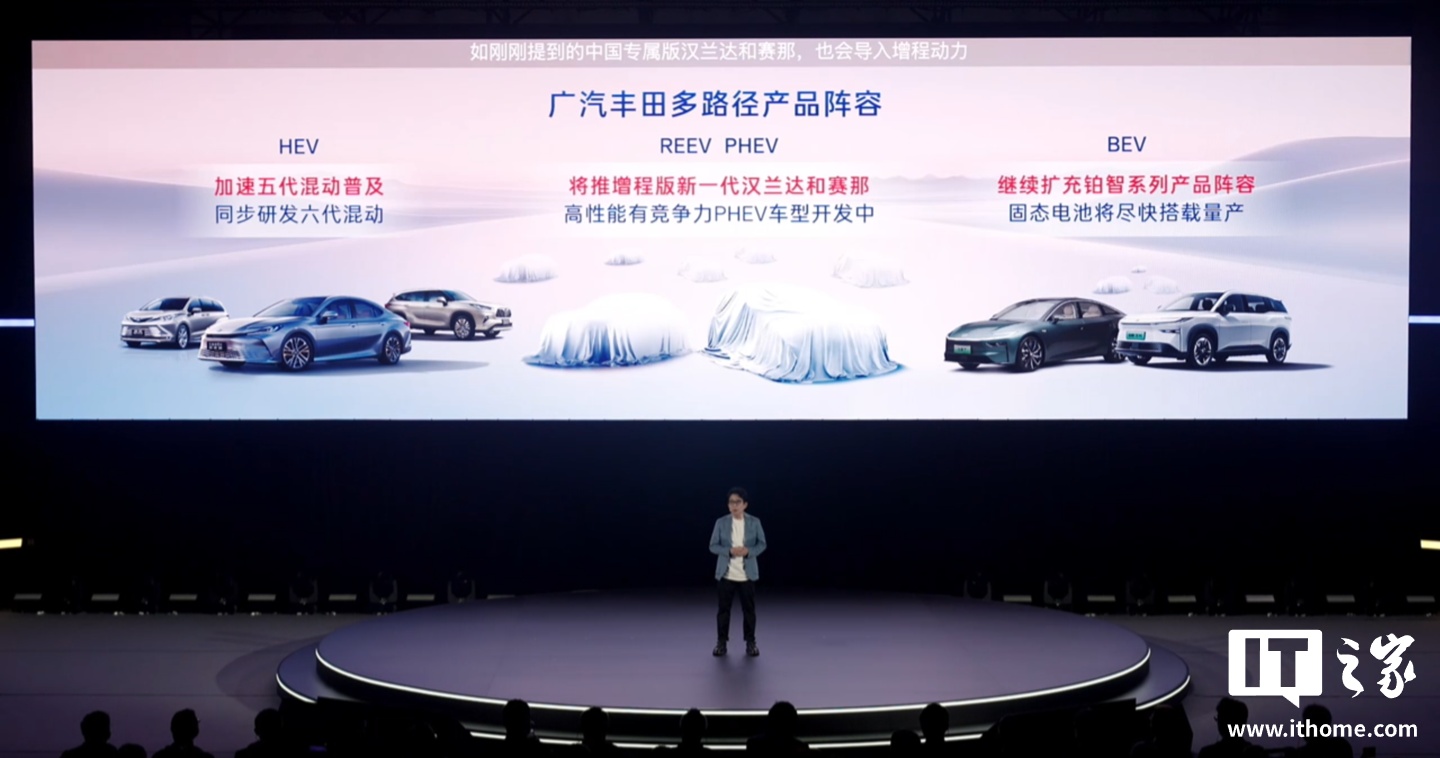 广汽丰田将推出增程版全新一代汉兰达(⏱)、赛那，中国工程师(✔)主导
