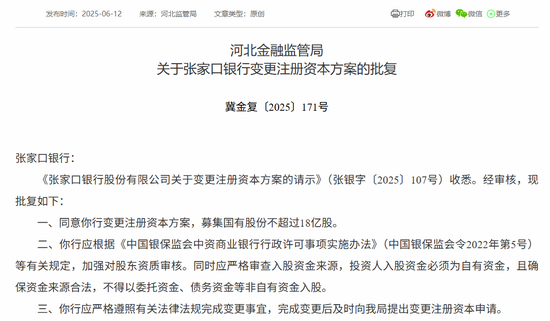 时隔半年再定增！张家口银行频频补充资本背后，盈利能力亟(👳)待改善(🎩)